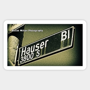 Hauser Boulevard, Los Angeles, California by Mistah Wilson Sticker